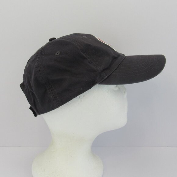 Coca Cola Embroidered Patch Logo Men's Gray Adjustable Strap Back Cap Hat - Picture 3 of 8